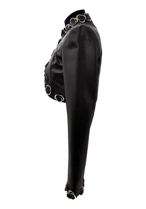 Coprispalle corto in pelle con applicazioni NICE GIRLS | Giubbotti | N3.PIRY000